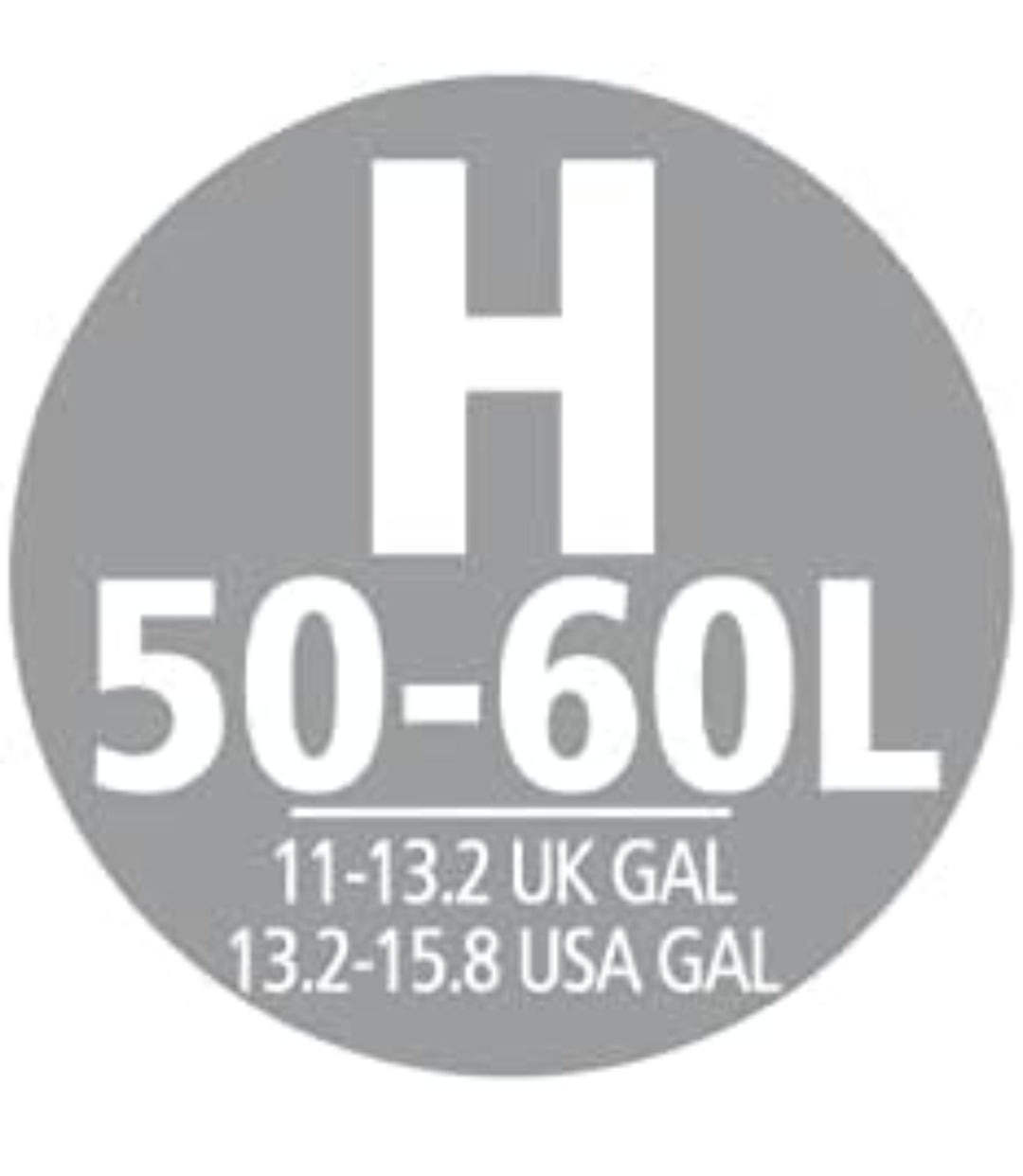 Brabantia PerfectFit Bin Liners H 50–60L (120 Bags) – Thick White Trash Bags with Drawstring Handles