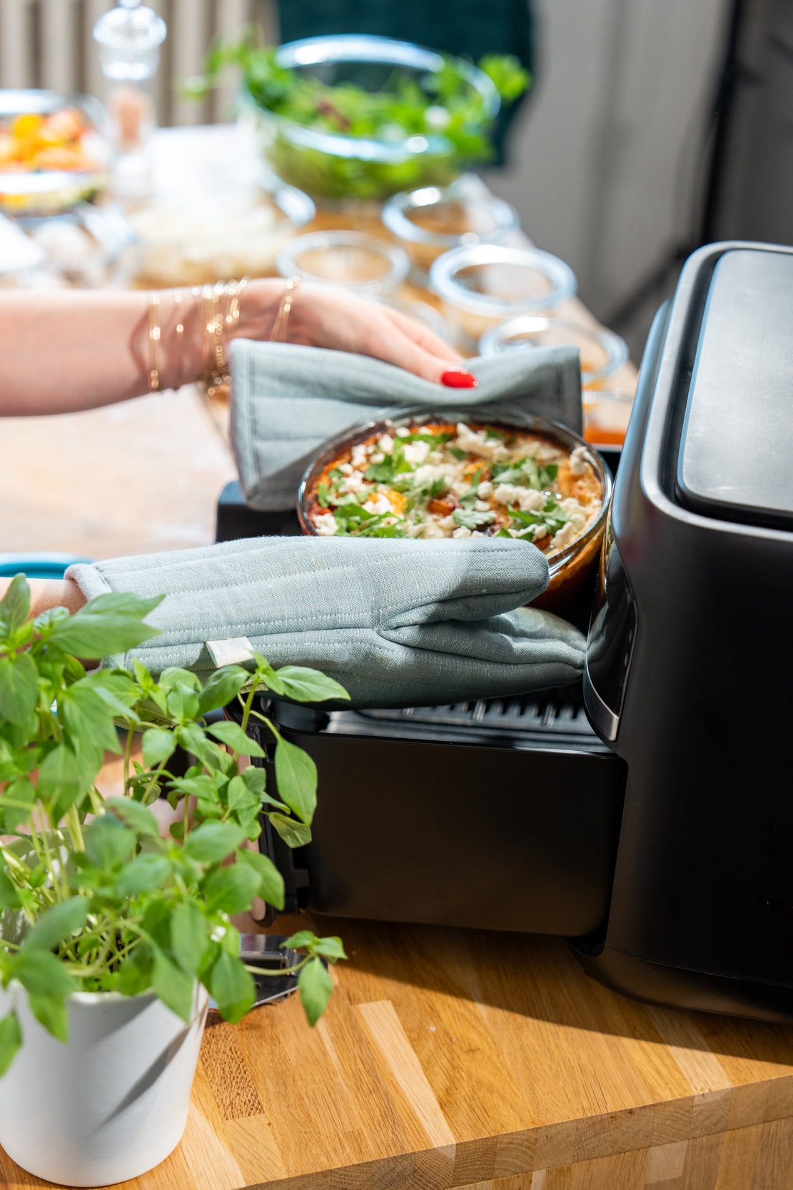 Plat en verre - Compatible &quot;air fryer&quot; (friteuse à air chaud)
