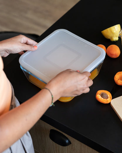Cook &amp; Freeze - Plat carré avec couvercle spécial congélation air fryer*