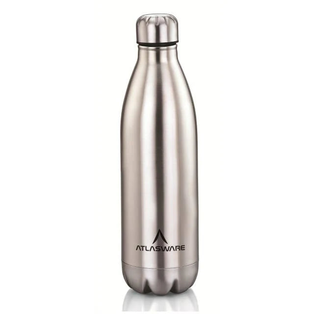 Stainless Steel Hot and Cold Vacuum Bottle - Matt Steel Finish