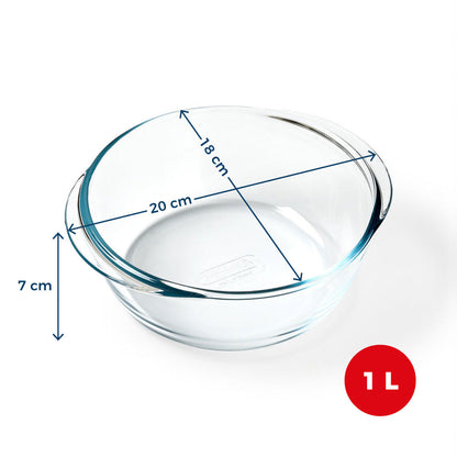 Plat en verre - Compatible &quot;air fryer&quot; (friteuse à air chaud)