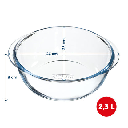 Plat en verre - Compatible &quot;air fryer&quot; (friteuse à air chaud)
