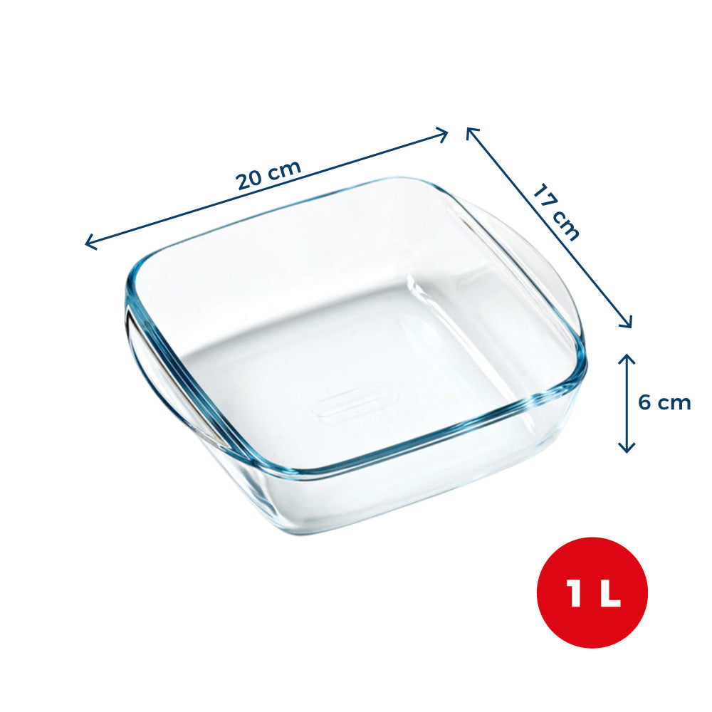 Plat en verre - Compatible &quot;air fryer&quot; (friteuse à air chaud)