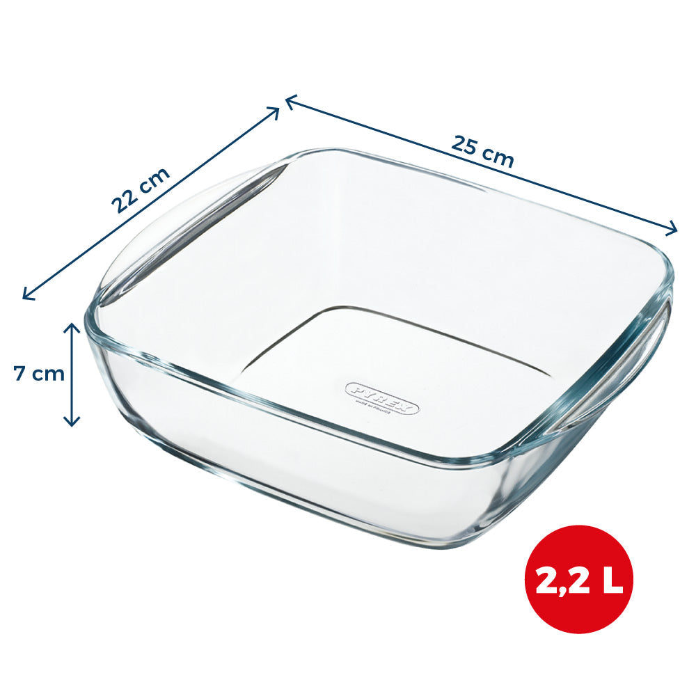 Plat en verre - Compatible &quot;air fryer&quot; (friteuse à air chaud)