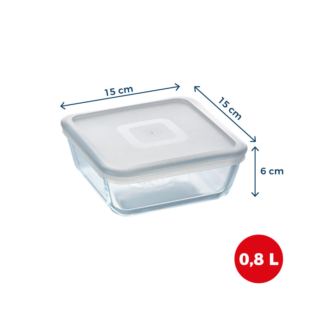 Cook &amp; Freeze - Plat carré avec couvercle spécial congélation air fryer*