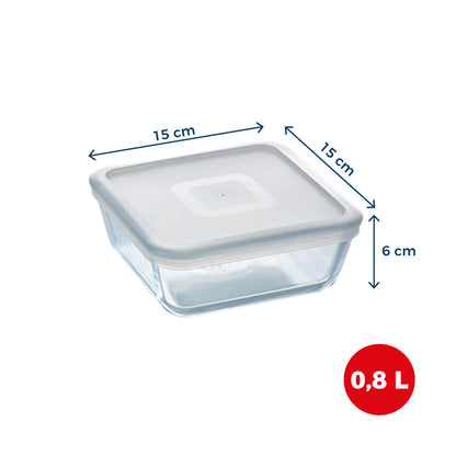 Cook &amp; Freeze - Plat carré avec couvercle spécial congélation air fryer*