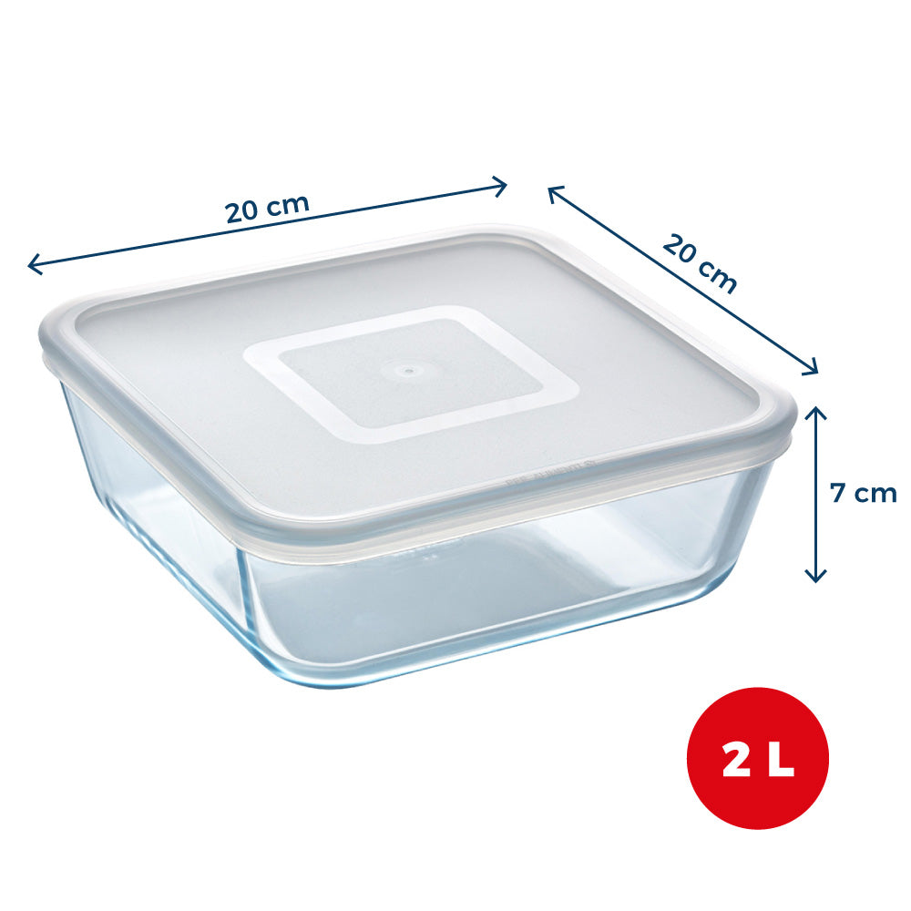 Cook &amp; Freeze - Plat carré avec couvercle spécial congélation air fryer*