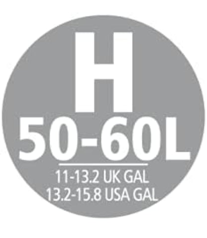 Brabantia PerfectFit Bin Liners H 50–60L (120 Bags) – Thick White Trash Bags with Drawstring Handles